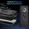 A marketing image showing a disassembled phone case with labels indicating its protective layers. Anteprima dell’immagine prodotto