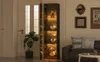 Witryna – 40 x 29 x 170 cm, czarna – oświetlenie LED z Podgląd zdjęcia produktu 18