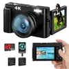 4K Digitalkamera, 48MP kompakte Digitalkamera, 180° Flip Produktbild-Vorschau 1