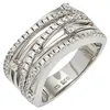 Breiter Ring Damenring aus 925 Silber & Zirkonia weiß Produktbild-Vorschau 2
