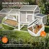 ECD Germany Przenośna klatka dla kur z wybiegem i kółkami; Podgląd zdjęcia produktu 5