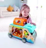 Hape Puppenhaus Abenteuerbus Holz Camper mit Zubehr Produktbild-Vorschau 2