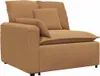 Sofa modułowa z poduszkami, beżowa Podgląd zdjęcia produktu 3