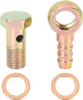 12mm Banjo Boulon Rondelle Kit Bronzé Métal pour Moto Voir les images du produit 1
