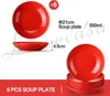 Tafelservice aus Porzellan, LOVECASA SWEET Suppenteller 6er Produktbild-Vorschau 2