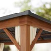 TOOLPORT Tonnelle de jardin 3x4 m aspect bois, toit en Voir les images du produit 9