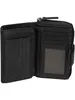 An open black leather wallet is displayed against a white background. Anteprima dell’immagine prodotto