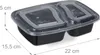 Relaxdays Meal Prep Boxen, 10er Set, 2 Fächer, Produktbild-Vorschau 4