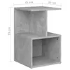 vidaXL Table de nuit gris béton 35x35x55 cm bois composite Voir les images du produit 6