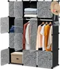 Clanmacy DIY Armoire à vêtements Système d'étagères à Voir les images du produit 8