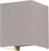 Graue LED-Wandleuchten - Quadratisch - Bridgelux - IP65 - Produktbild-Vorschau 1