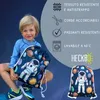 HECKBO Sacca sportiva per bambini con astronauta e motivo Anteprima dell’immagine prodotto 3