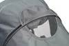 A close-up view of a gray stroller canopy with a mesh window. Náhľad obrázku produktu