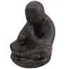 Stonox Shaolin Mönch Figur Quenx Anjali Mudra Steinguss Produktbild-Vorschau 4