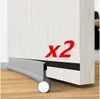 96CM Zugluftstopper 2er set Grau Türdichtung Zugluftstopp Produktbild-Vorschau 1