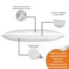 Kussen 30 x 50 cm, vulling van 100% dons en veren, hoes van Productafbeelding-voorbeeld 17