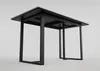 Esszimmertisch MIAS 140x80cm weiße Keramikplatte schwarzes Produktbild-Vorschau 2