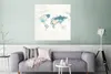 MuchoWow® Poster Weltkarte - Farben - Weiß 75x75 cm - Wand Produktbild-Vorschau 5