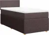 vidaXL Boxspringbett mit Matratze Dunkelbraun 100x200 cm Produktbild-Vorschau 1