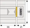 ABUS 117770 Tür-Schieberiegel SR30, weiß, 11777 Produktbild-Vorschau 3