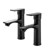 2pcs Wasserhahn Schwarz Badarmaturen mit 15° geneigtem Produktbild-Vorschau 1