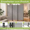 YRHome Raumteiler Paravent 4-flügelig Klein 200x180cm Produktbild-Vorschau 5