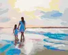 Zuty - Malen nach Zahlen - MUTTER UND TOCHTER AM STRAND, Produktbild-Vorschau 1