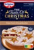 A box of Dr. Oetker's "The Taste of Christmas" cake mix, featuring an image of the finished cake. Produktbild-Vorschau