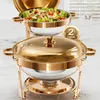 WARMOUNTS 5QT Chafing Dish Set 2er - Rundes Edelstahl Produktbild-Vorschau 1