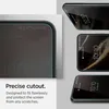 A close-up of a phone screen protector and multiple angled shots of a phone with a screen protector applied. Podgląd zdjęcia produktu