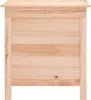 A front view of a wooden storage chest. Náhľad obrázku produktu