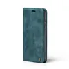 A teal flip case for a smartphone, shown from the side with the cover closed. Produktbild-Vorschau