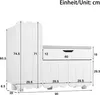 Merax Schuhschrank 90 cm mit 3 Türen, Schublade und Produktbild-Vorschau 7