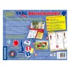 The image shows the TKKG Adventskalender with various game elements and descriptive text. Produktbild-Vorschau