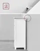 VASAGLE koupelnová skříňka se 4 zásuvkami, bílá 30×30×82 cm Náhled obrázku produktu 6