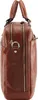 Side view of a brown leather briefcase. Produktbild-Vorschau