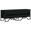 vidaXL TV-kast, zwart, 122x34x41 cm, houtvezel Productafbeelding-voorbeeld 1