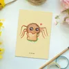 Mr. & Mrs. Panda Postkarte Spinne Agathe Sandwich - Gelb Produktbild-Vorschau 2