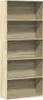 vidaXL Regál Sonoma dub 80x30x189 cm Materiál na báze dreva Náhľad obrázku produktu 7
