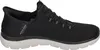 A side view of a black Skechers Slip-Ins shoe with a white sole. Náhled obrázku produktu