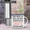 Trendation - Verrückte Tante der Welt Geschenk Emaille Produktbild-Vorschau 4