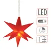 Stella LED 3D con 2 LED e timer - colore: rosso Anteprima dell’immagine prodotto 3