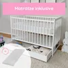 Babybett Kinderbett 60x120 Gitterbett Baby Bett Produktbild-Vorschau 1
