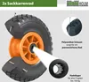 2x Sackkarrenrad Vollgummi 260x85 mm 3.00-4 Produktbild-Vorschau 3