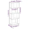 vidaXL Regał/przegroda do pokoju biały 51x25x132 cm lite Podgląd zdjęcia produktu 8