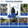 Bituxx Flachsaug Tauchpumpe 400 Watt Blau MS-17241 Produktbild-Vorschau 4