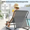 Outsunny Loungesessel Outdoor Balkonsessel mit Hocker 13 cm Produktbild-Vorschau 6