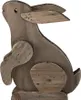 Clayre & Eef Figur Kaninchen 20x12x26 cm Braun Holz Produktbild-Vorschau 5