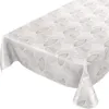 Tischdecke Wachstuch Blumen Beige Robust Wasserabweisend Produktbild-Vorschau 1