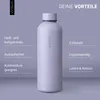 Trinkflasche Edelstahl 500ml Thermoflasche isoliert Sport Produktbild-Vorschau 2